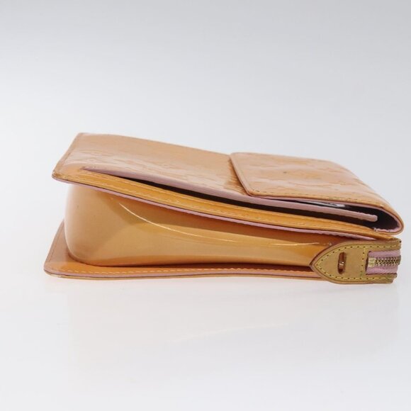 LOUIS VUITTON Monogram Vernis Motto Pouch Marshmallow Pink M91312 Auth 120333 - Picture 6 of 16